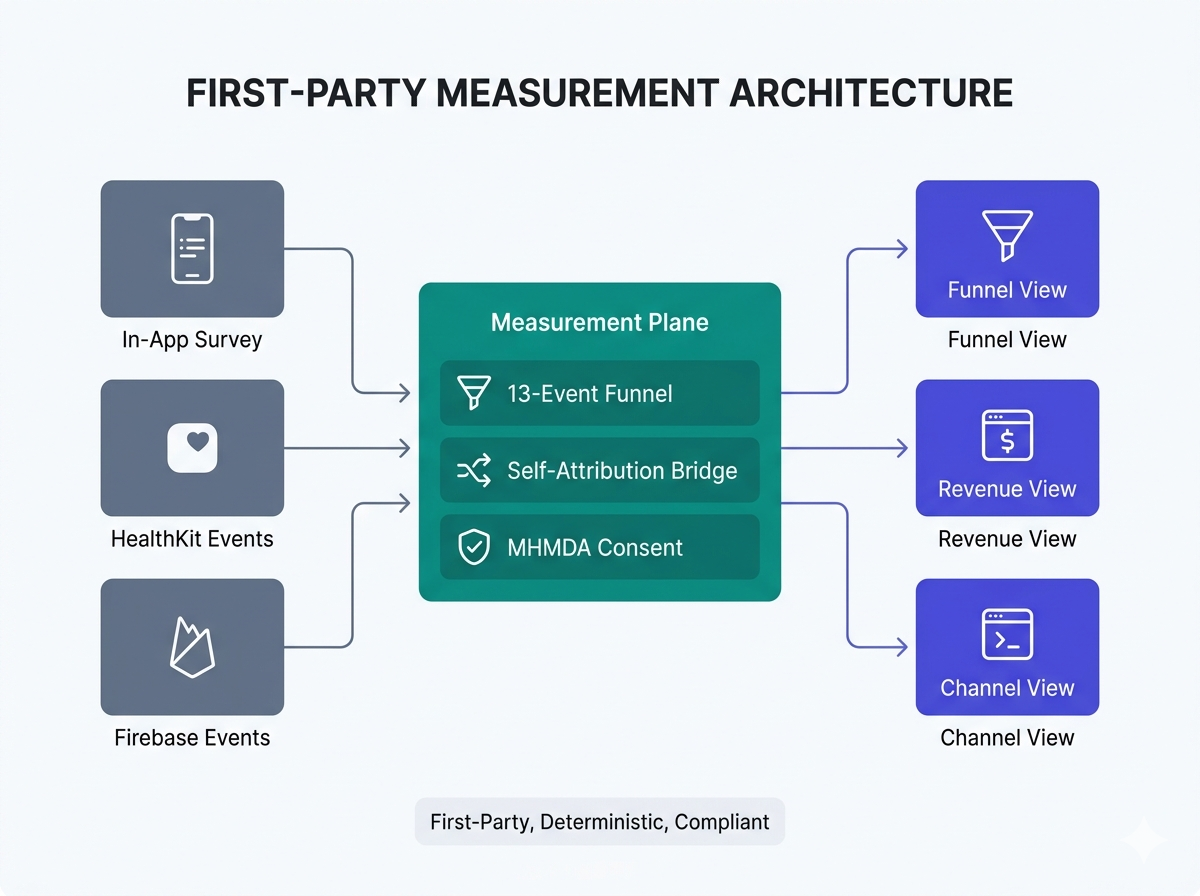 First-Party Measurement Architecture for a Consumer Subscription App